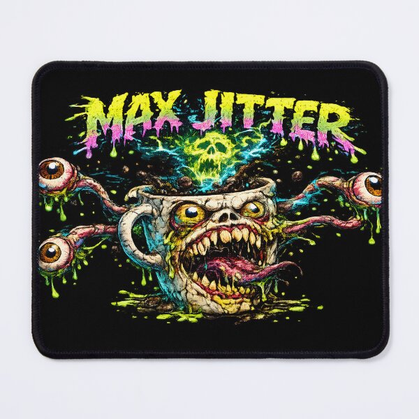 Item preview, Max Jitter - Mutant Coffee Mug 80s Gross Out Horror designed and sold by elglotonmusical.