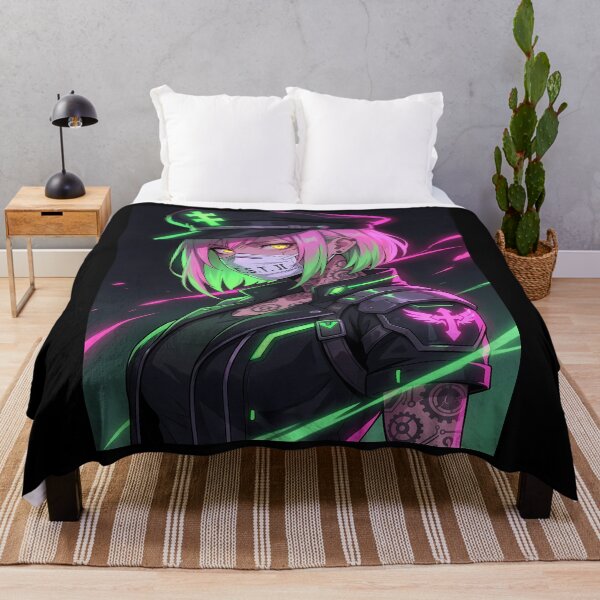 Item preview, Cyberpunk Anime Girl with Tattoos designed and sold by ChiqueAvenue.