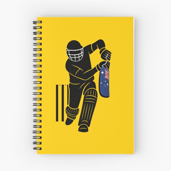 Item preview, Australian Pride Cricket Silhouette – Minimalist Batsman with Australia Flag Bat Design designed and sold by thesmilngnature.