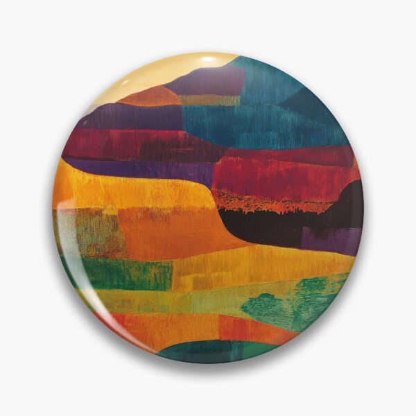 Item preview, Original Paintings by Etel Adnan, Etel Adnan Color Landscape Art designed and sold by OilArtLittle.