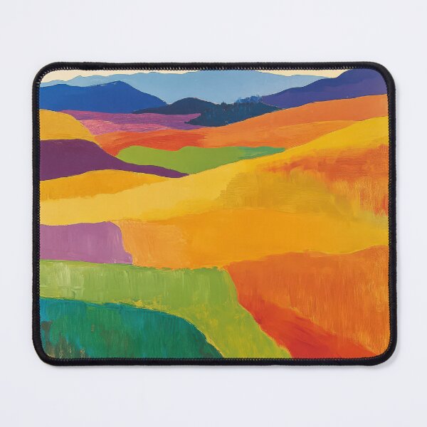 Item preview, Original Paintings by Etel Adnan, Etel Adnan Color Landscape Art designed and sold by OilArtLittle.