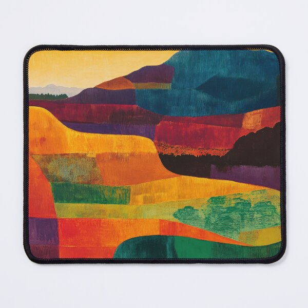 Item preview, Original Paintings by Etel Adnan, Etel Adnan Color Landscape Art designed and sold by OilArtLittle.
