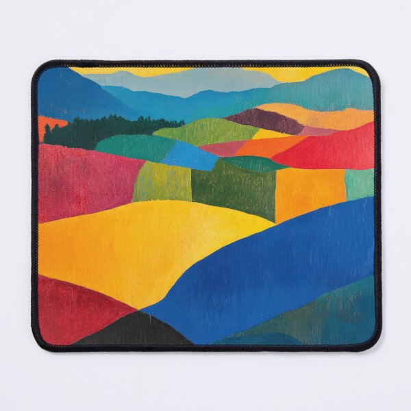 Item preview, Original Paintings by Etel Adnan, Etel Adnan Color Landscape Art designed and sold by OilArtLittle.