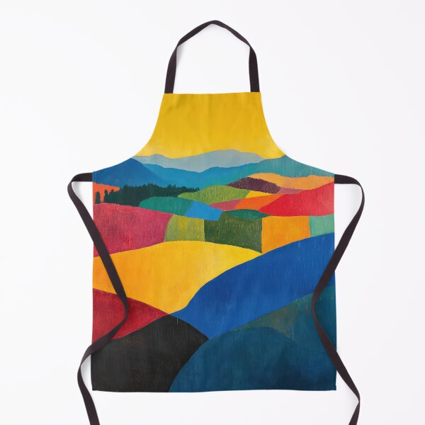 Item preview, Original Paintings by Etel Adnan, Etel Adnan Color Landscape Art designed and sold by OilArtLittle.