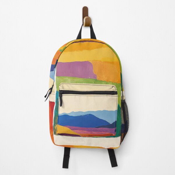 Item preview, Original Paintings by Etel Adnan, Etel Adnan Color Landscape Art designed and sold by OilArtLittle.
