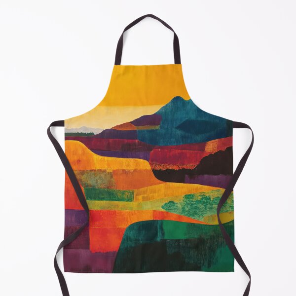 Item preview, Original Paintings by Etel Adnan, Etel Adnan Color Landscape Art designed and sold by OilArtLittle.