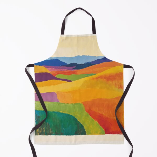 Item preview, Original Paintings by Etel Adnan, Etel Adnan Color Landscape Art designed and sold by OilArtLittle.