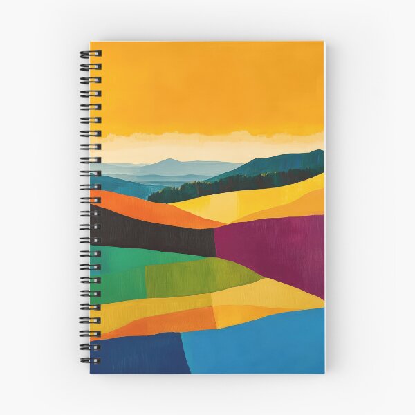 Item preview, Original Paintings by Etel Adnan, Etel Adnan Color Landscape Art designed and sold by OilArtLittle.