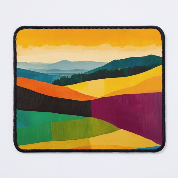 Item preview, Original Paintings by Etel Adnan, Etel Adnan Color Landscape Art designed and sold by OilArtLittle.