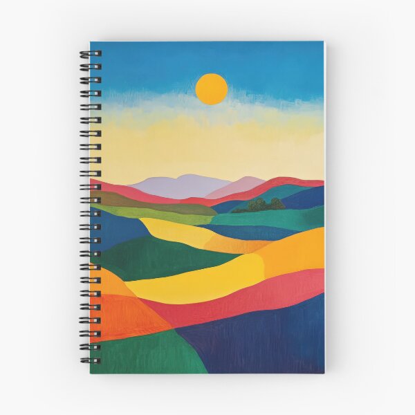 Item preview, Original Paintings by Etel Adnan, Etel Adnan Color Landscape Art designed and sold by OilArtLittle.