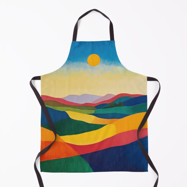 Item preview, Original Paintings by Etel Adnan, Etel Adnan Color Landscape Art designed and sold by OilArtLittle.