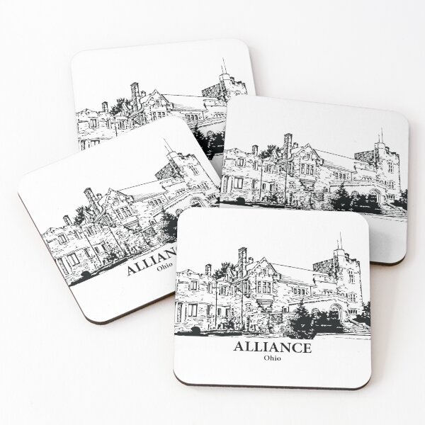 Item preview, Alliance OH - Ink Cityscape Illustration designed and sold by Lakeric Cityscapes.