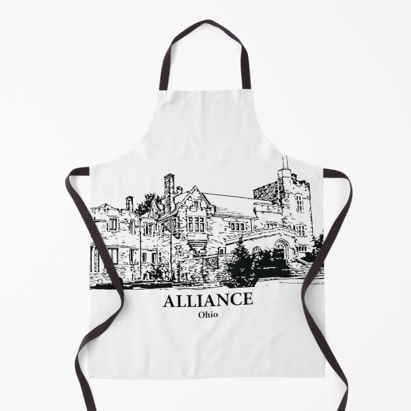 Item preview, Alliance OH - Ink Cityscape Illustration designed and sold by Lakeric Cityscapes.