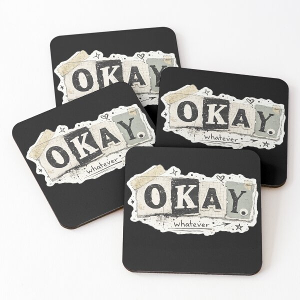 Item preview, OKAY Whatever – Chaotic Scrapbook Collage Design designed and sold by Kemmie22.