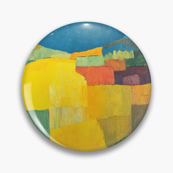 Item preview, Original Paintings by Etel Adnan, Etel Adnan Color Landscape Art designed and sold by OilArtLittle.