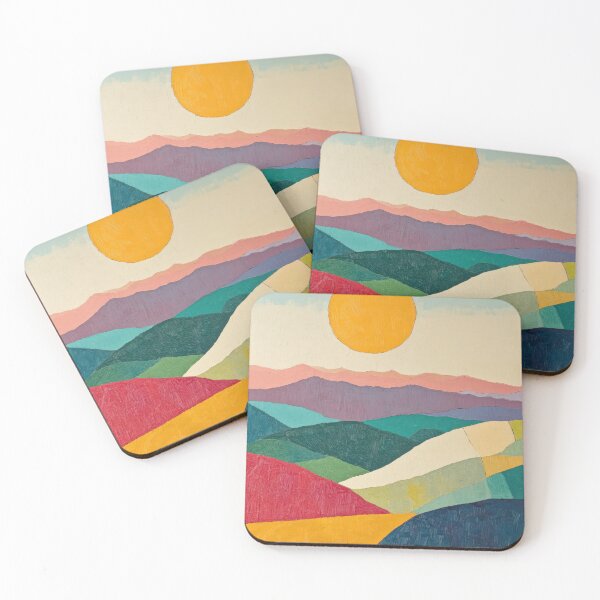 Item preview, Original Paintings by Etel Adnan, Etel Adnan Color Landscape Art designed and sold by OilArtLittle.