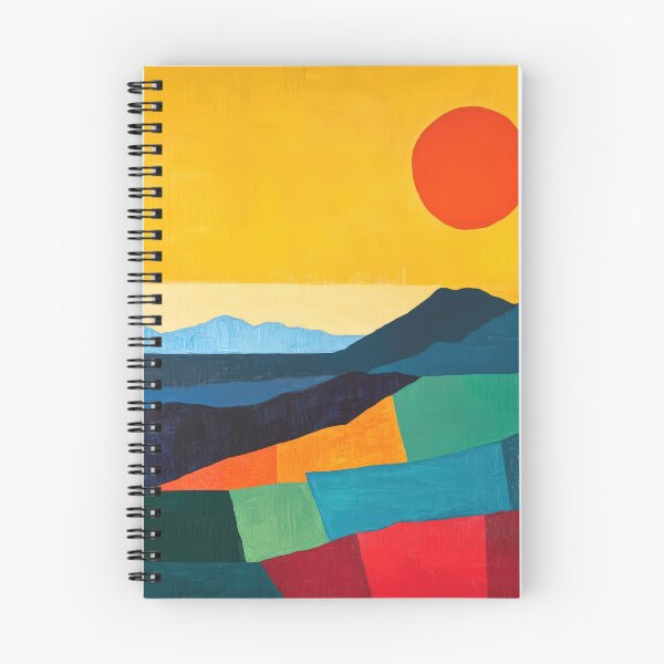 Item preview, Original Paintings by Etel Adnan, Etel Adnan Color Landscape Art designed and sold by OilArtLittle.