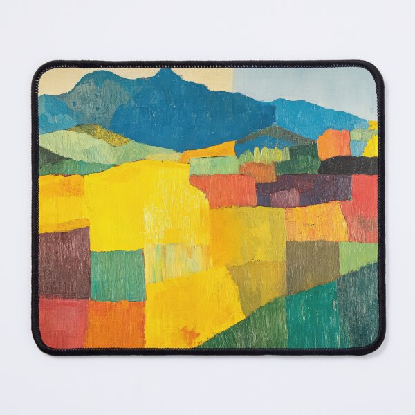 Item preview, Original Paintings by Etel Adnan, Etel Adnan Color Landscape Art designed and sold by OilArtLittle.