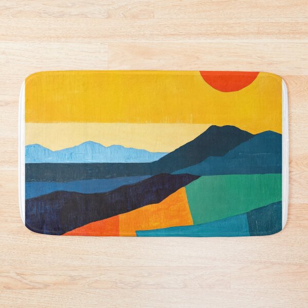 Item preview, Original Paintings by Etel Adnan, Etel Adnan Color Landscape Art designed and sold by OilArtLittle.