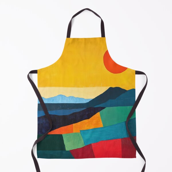 Item preview, Original Paintings by Etel Adnan, Etel Adnan Color Landscape Art designed and sold by OilArtLittle.