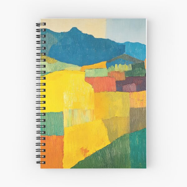 Item preview, Original Paintings by Etel Adnan, Etel Adnan Color Landscape Art designed and sold by OilArtLittle.