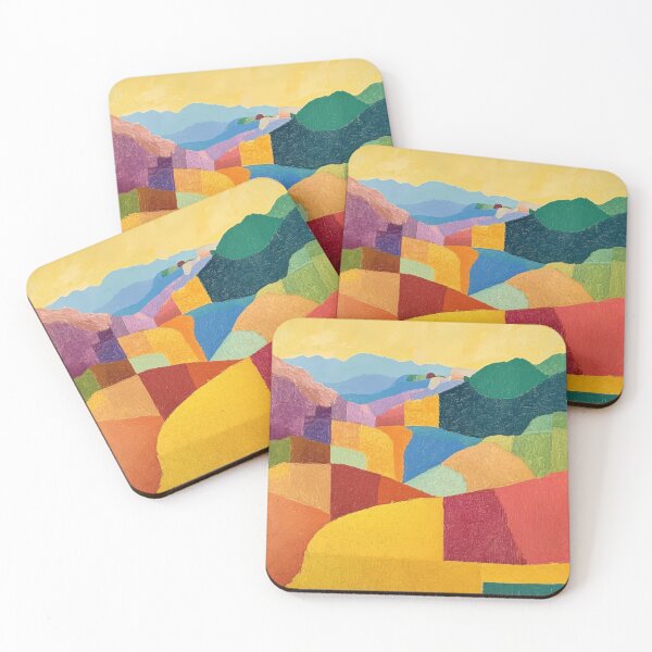 Item preview, Original Paintings by Etel Adnan, Etel Adnan Color Landscape Art designed and sold by OilArtLittle.