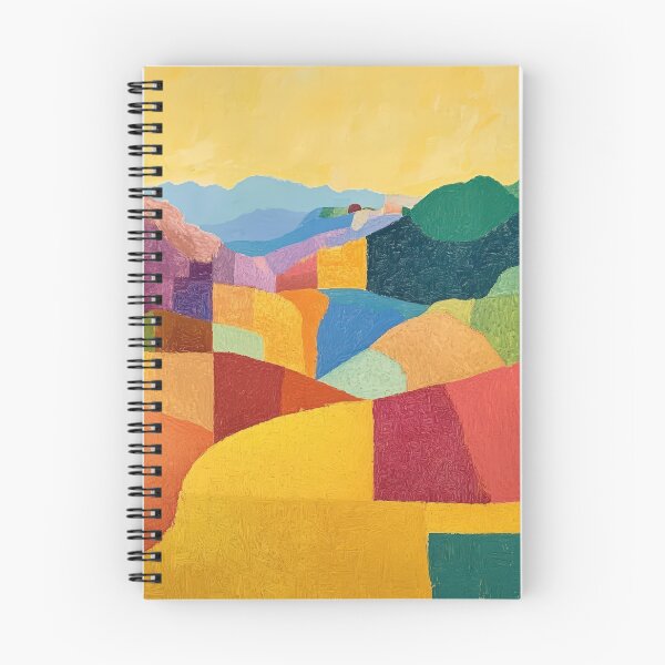 Item preview, Original Paintings by Etel Adnan, Etel Adnan Color Landscape Art designed and sold by OilArtLittle.