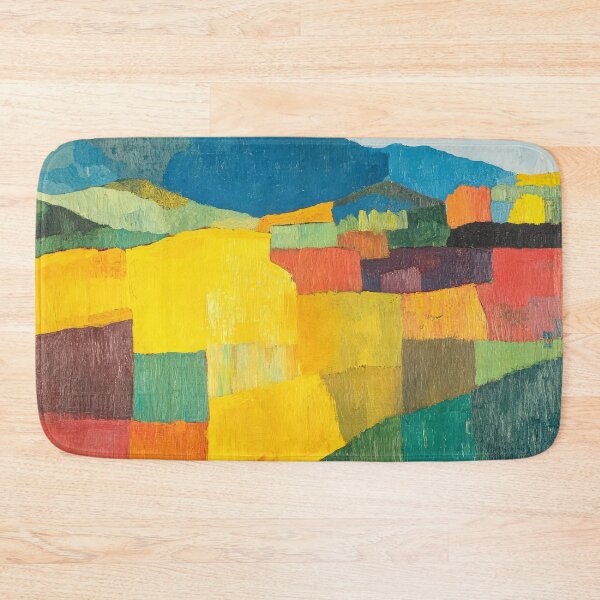 Item preview, Original Paintings by Etel Adnan, Etel Adnan Color Landscape Art designed and sold by OilArtLittle.