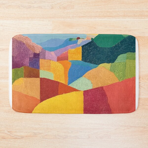 Item preview, Original Paintings by Etel Adnan, Etel Adnan Color Landscape Art designed and sold by OilArtLittle.