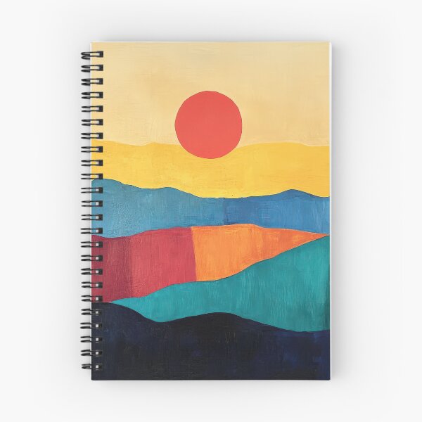 Item preview, Original Paintings by Etel Adnan, Etel Adnan Color Landscape Art designed and sold by OilArtLittle.
