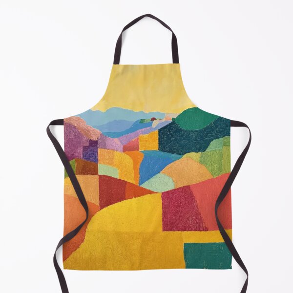 Item preview, Original Paintings by Etel Adnan, Etel Adnan Color Landscape Art designed and sold by OilArtLittle.