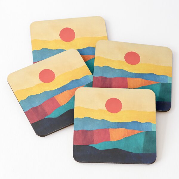 Item preview, Original Paintings by Etel Adnan, Etel Adnan Color Landscape Art designed and sold by OilArtLittle.