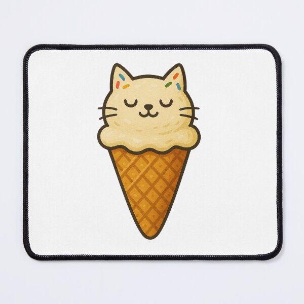 Item preview, Kawaii Cat Ice Cream Cone designed and sold by Lacritsa .