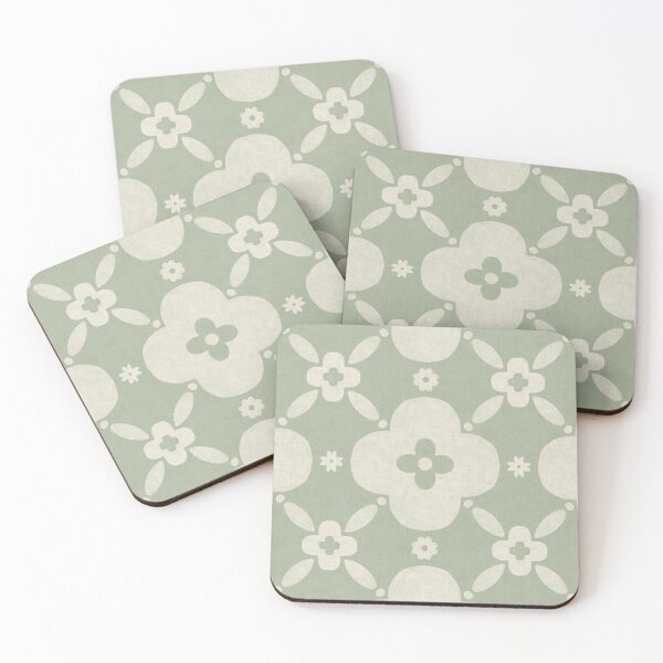 Item preview, Bold retro floral | Soft sage green aesthetic designed and sold by Illustrated by Nat.