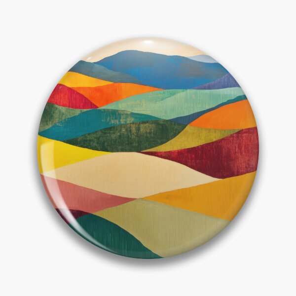 Item preview, Original Paintings by Etel Adnan, Etel Adnan Color Landscape Art designed and sold by OilArtLittle.