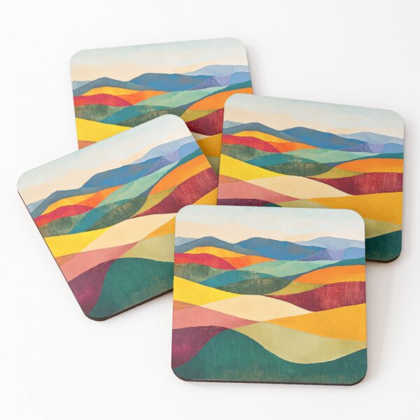 Item preview, Original Paintings by Etel Adnan, Etel Adnan Color Landscape Art designed and sold by OilArtLittle.
