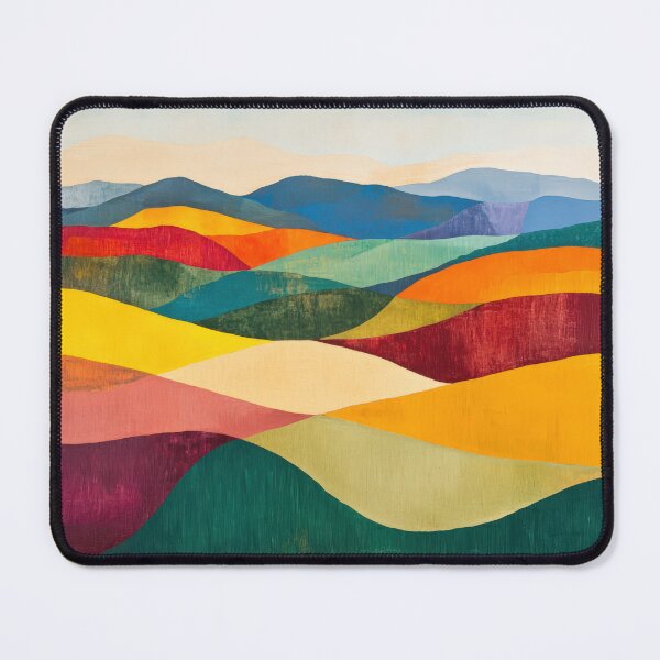 Item preview, Original Paintings by Etel Adnan, Etel Adnan Color Landscape Art designed and sold by OilArtLittle.