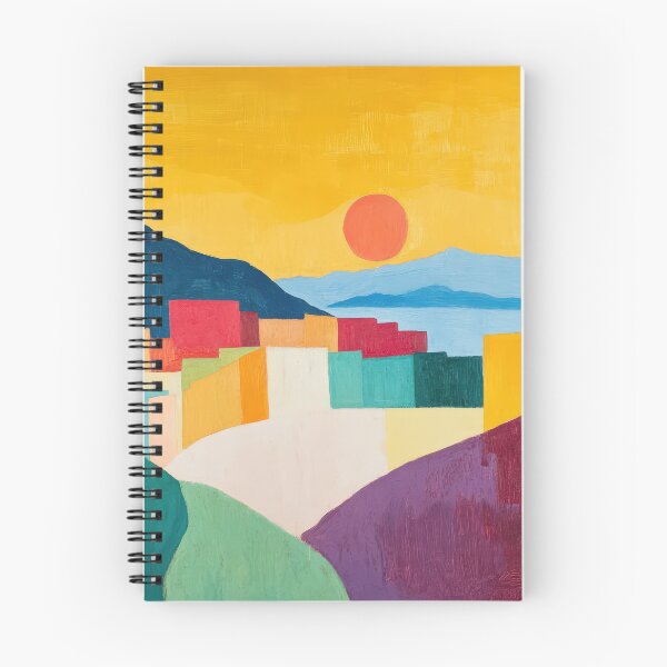 Item preview, Original Paintings by Etel Adnan, Etel Adnan Color Landscape Art designed and sold by OilArtLittle.