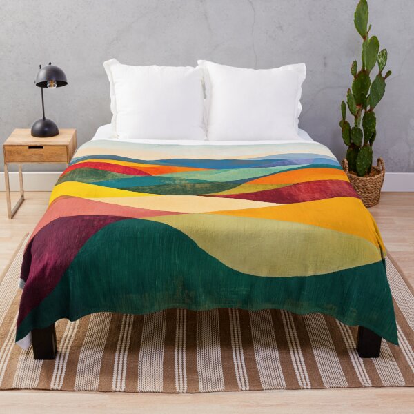 Item preview, Original Paintings by Etel Adnan, Etel Adnan Color Landscape Art designed and sold by OilArtLittle.