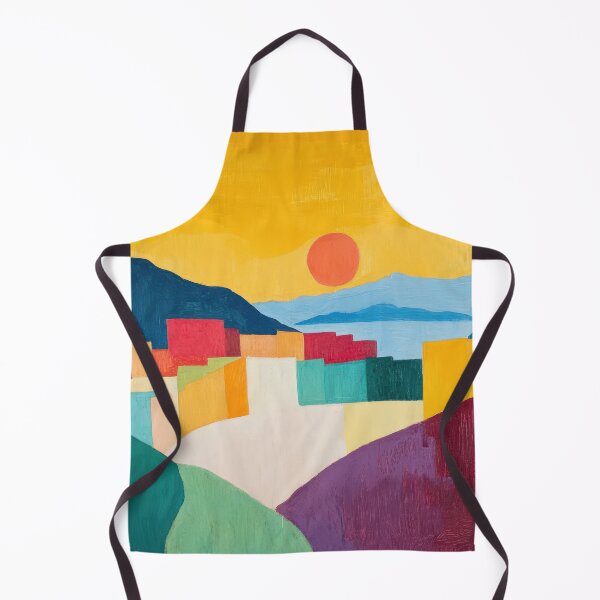 Item preview, Original Paintings by Etel Adnan, Etel Adnan Color Landscape Art designed and sold by OilArtLittle.