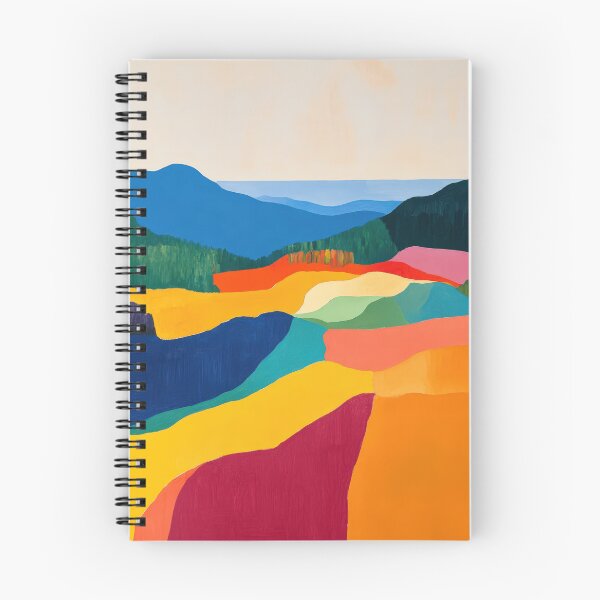 Item preview, Original Paintings by Etel Adnan, Etel Adnan Color Landscape Art designed and sold by OilArtLittle.