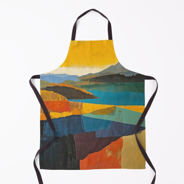 Item preview, Original Paintings by Etel Adnan, Etel Adnan Color Landscape Art designed and sold by OilArtLittle.