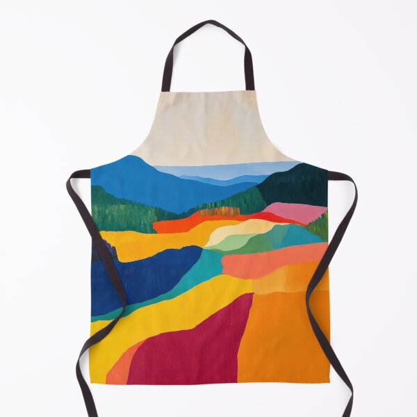 Item preview, Original Paintings by Etel Adnan, Etel Adnan Color Landscape Art designed and sold by OilArtLittle.