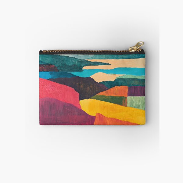 Item preview, Original Paintings by Etel Adnan, Etel Adnan Color Landscape Art designed and sold by OilArtLittle.