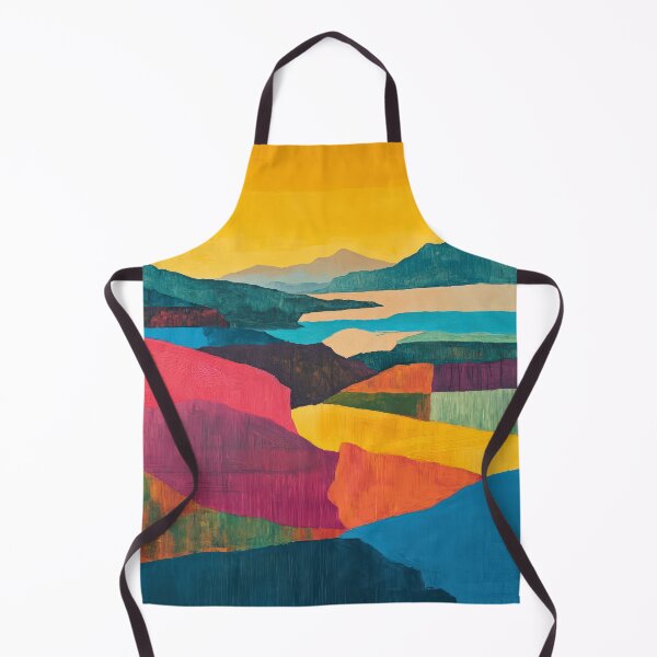 Item preview, Original Paintings by Etel Adnan, Etel Adnan Color Landscape Art designed and sold by OilArtLittle.