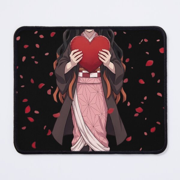 Item preview, Nezuko Kamado Valentine Heart Anime Art designed and sold by DeltaHilpert.