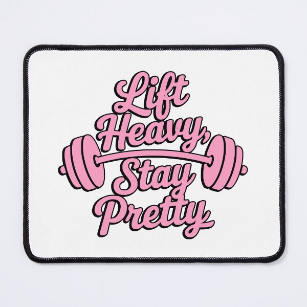 Item preview, Lift Heavy Stay Pretty! Pink Gym Girl designed and sold by PMCreative.