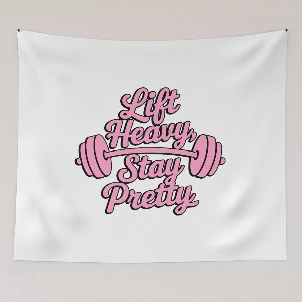 Item preview, Lift Heavy Stay Pretty! Pink Gym Girl designed and sold by PMCreative.