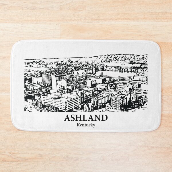 Item preview, Ashland KY - Ink Cityscape Illustration designed and sold by Lakeric Cityscapes.