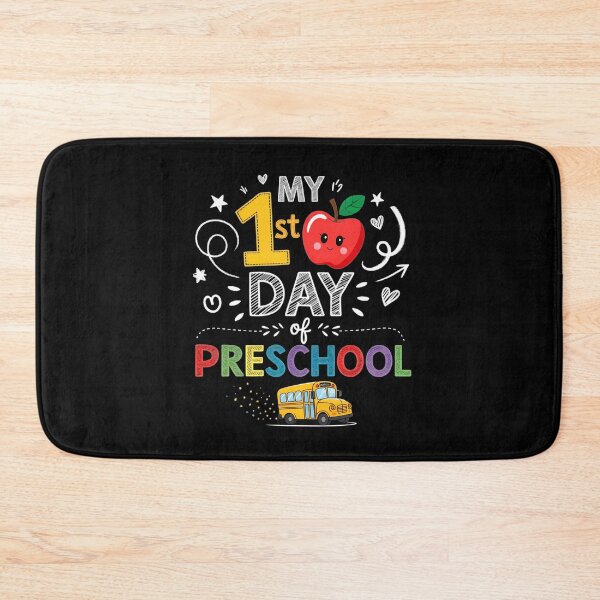 Item preview, My First Day of Preschool School Bus Apple Kids Girl Boy designed and sold by clothesy7.